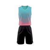 Design Jerseys Basketball Chuk Blue-pink